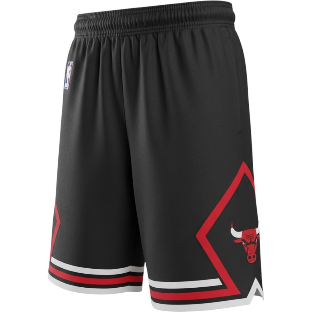 Adidas NBA Chicago Bulls Basketball Shorts Black Red Boys Medium 10-12